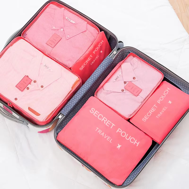 Travel Organiser Set | Luma 6-Piece Bags