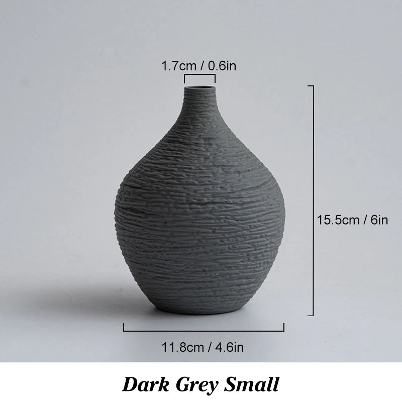 Havona Home Nordic Luxury Narrow Mouth Ceramic Vase — additional angle