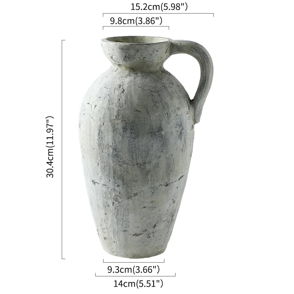 Havona Home Artisanal Distressed Ceramic Vase — hero product photo on a plain background