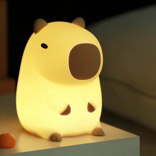 Capybara Night Light | Soft Bedside Lamp
