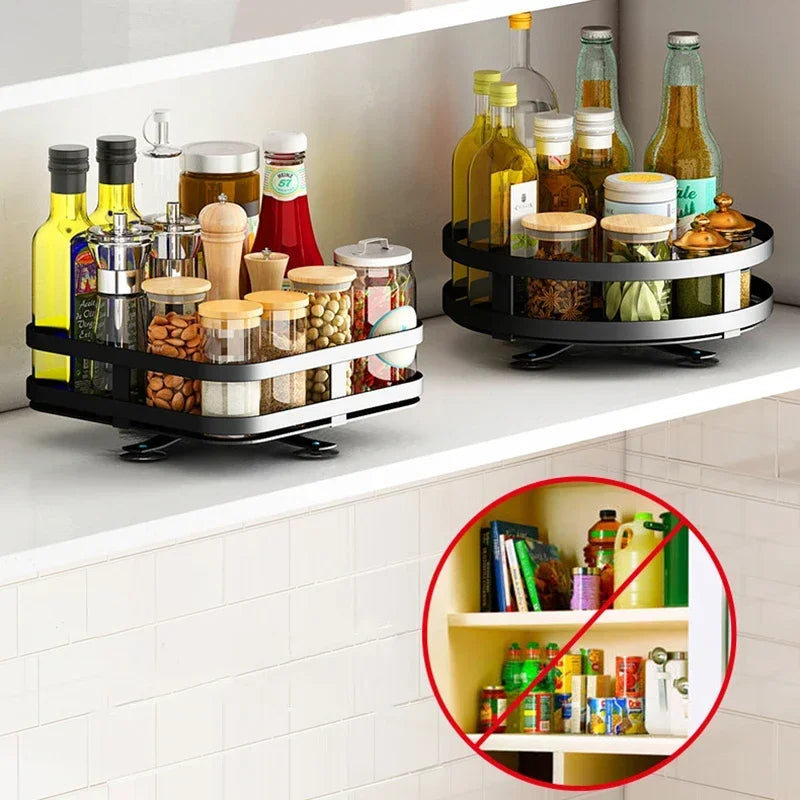 Rotating Spice Rack | 360° Carbon Steel