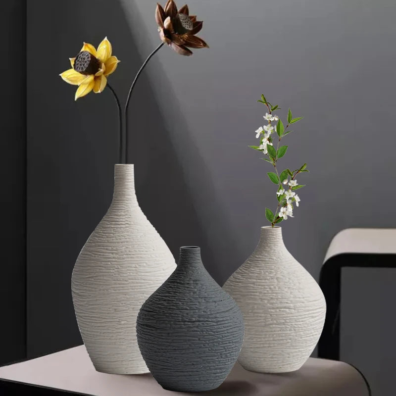 Havona Home Nordic Luxury Narrow Mouth Ceramic Vase — another angle showing the finish