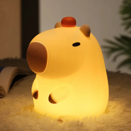 Capybara Night Light | Soft Bedside Lamp