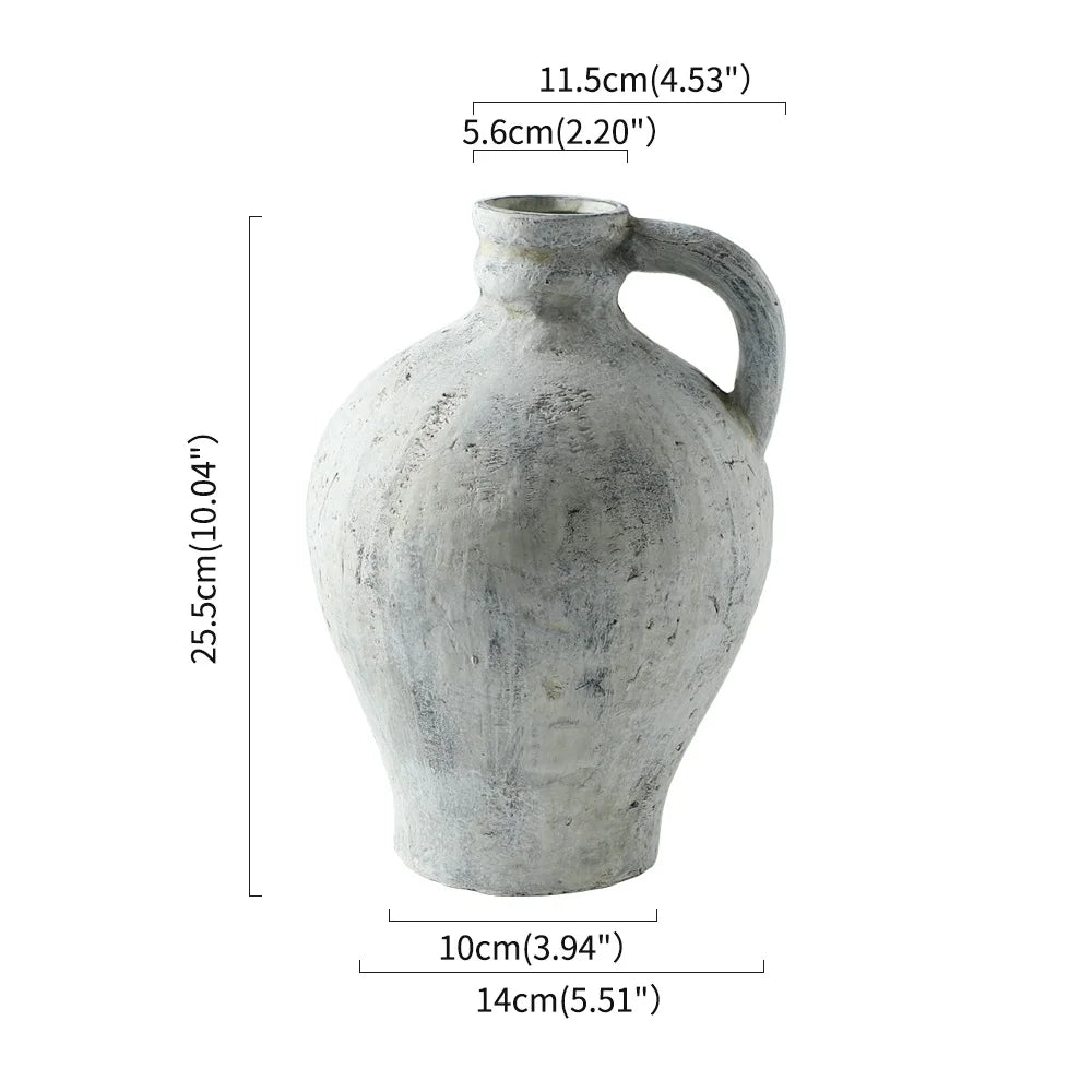 Havona Home Artisanal Distressed Ceramic Vase — additional product view