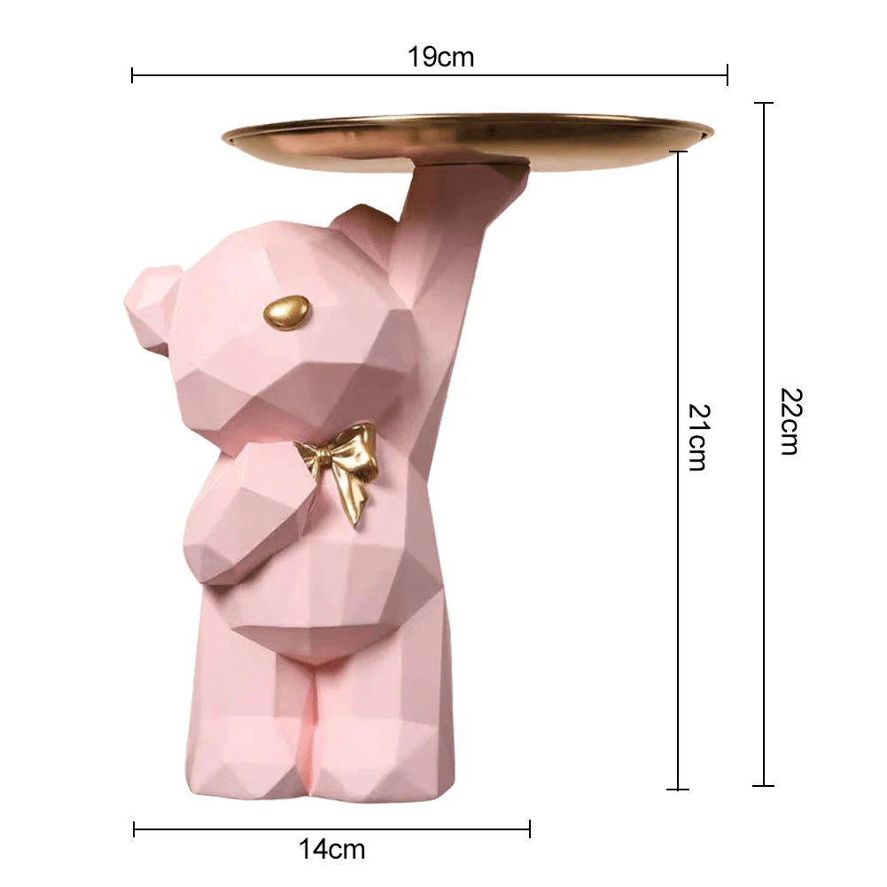 Geometric Bear Tray | Modern Storage Decor