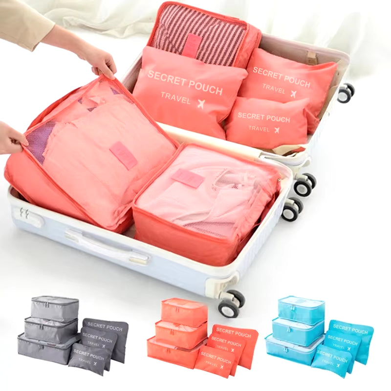 Travel Organiser Set | Luma 6-Piece Bags