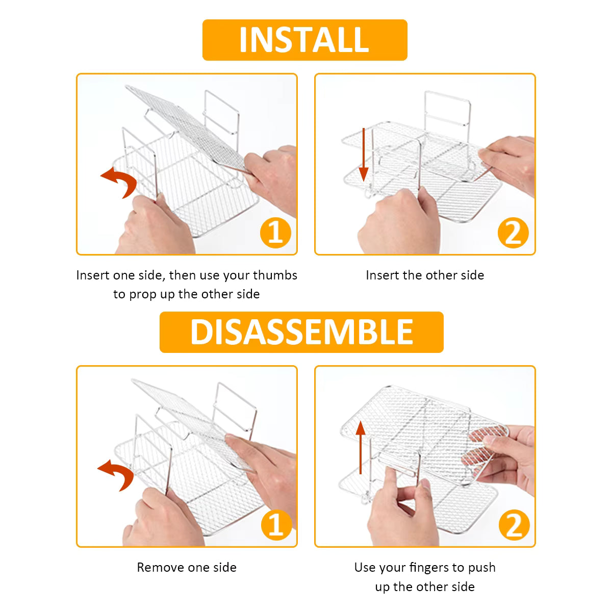 Havona Home Elevate Air Fryer Rack — close-up view of the design detail