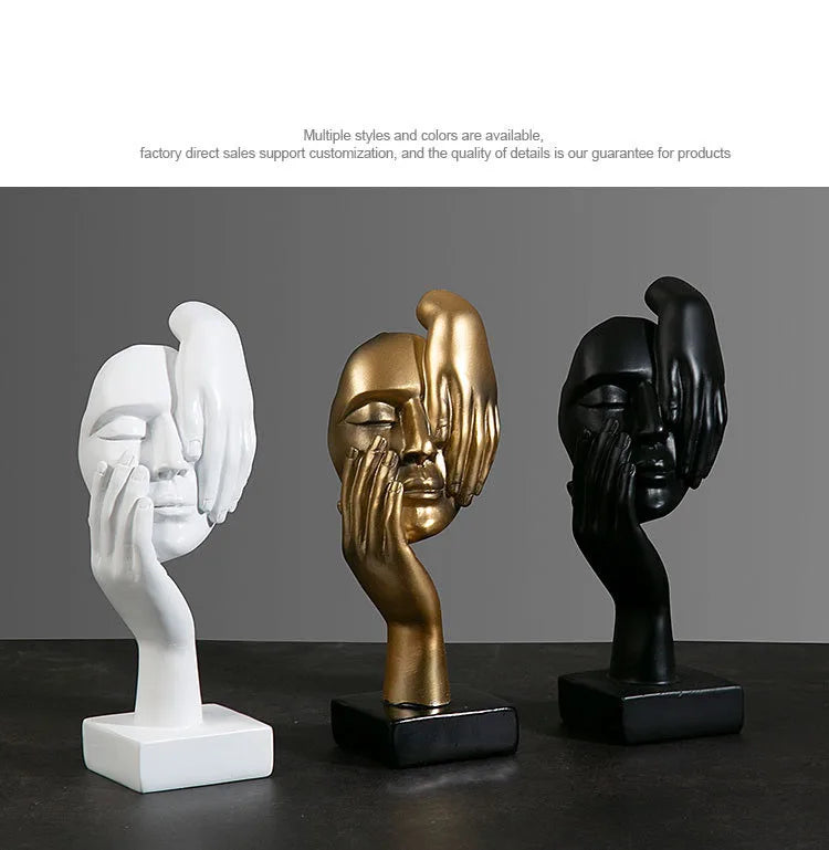 Havona Home European Abstract Mask Figurine — hero product photo on a plain background