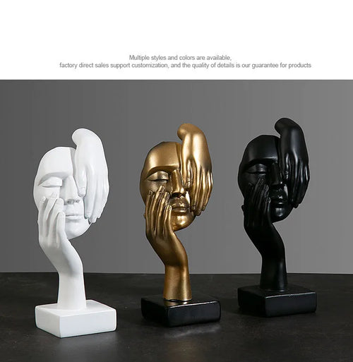 Havona Home European Abstract Mask Figurine — hero product photo on a plain background