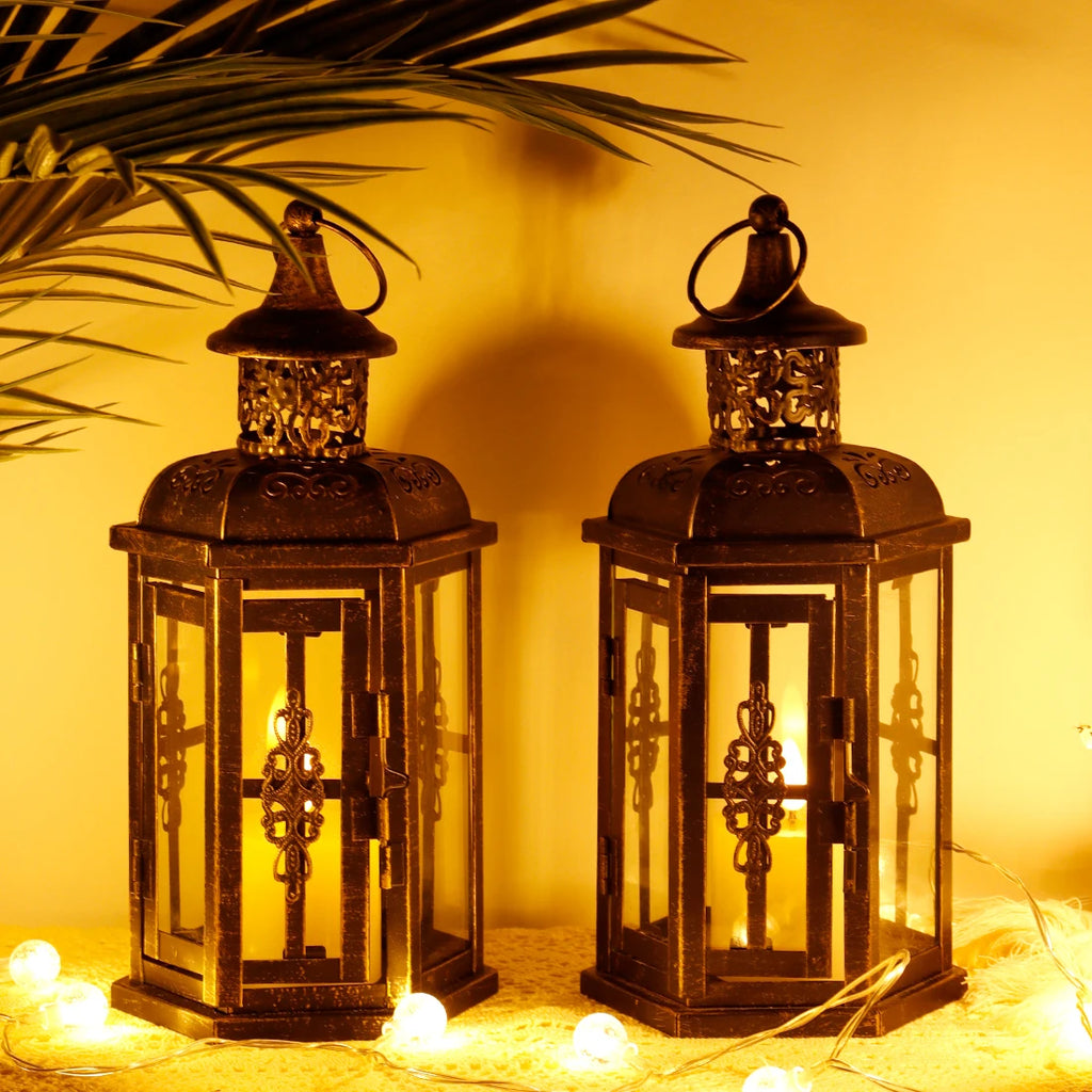 Havona Home Astrid Vintage Iron Lantern — hero product photo on a plain background