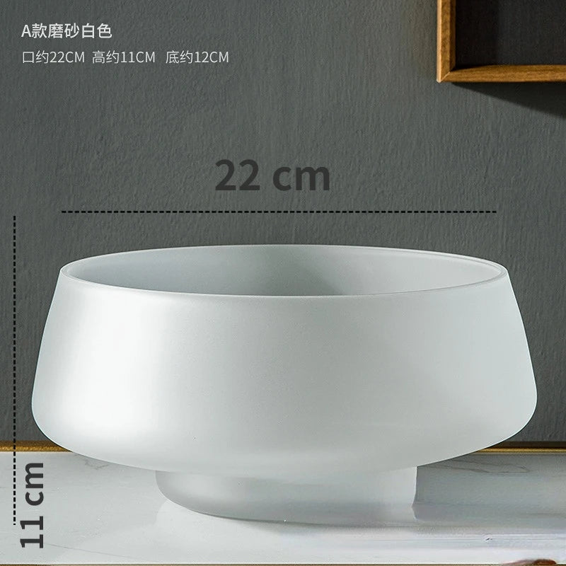 Frosted Glass Vase | Nordic Home Decor