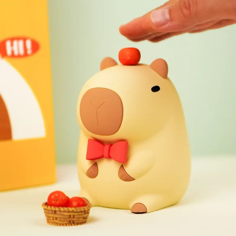 Capybara Night Light | Soft Bedside Lamp