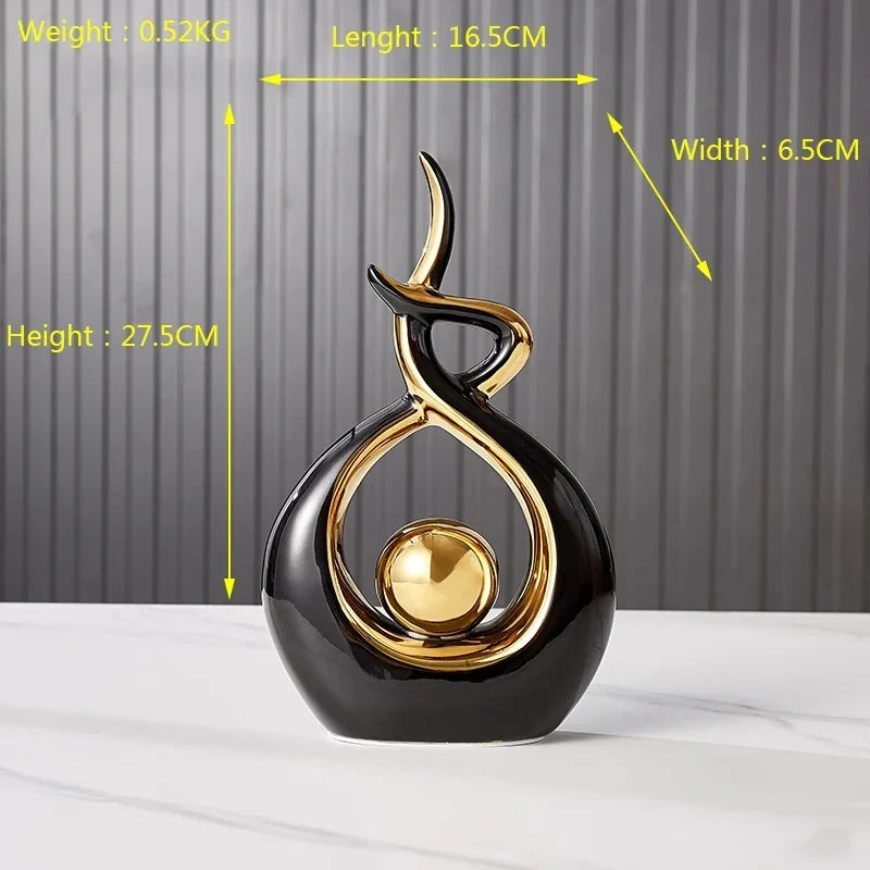 Havona Home Nordic Ceramic Figurine — shown from a different angle