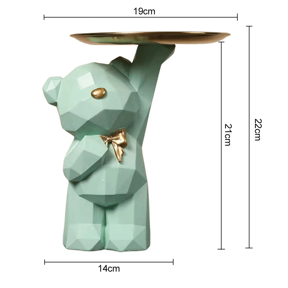 Geometric Bear Tray | Modern Storage Decor
