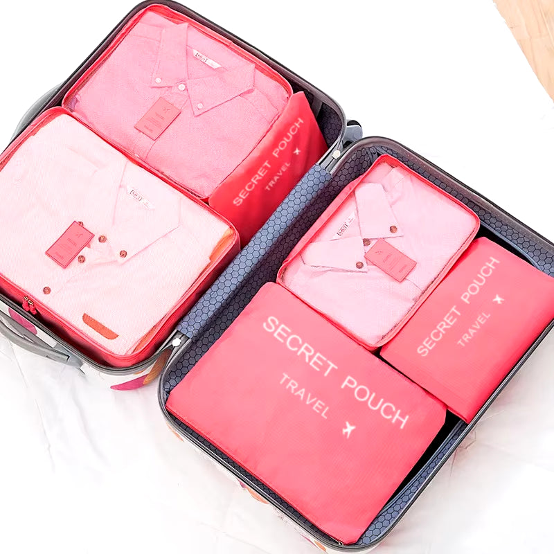 Travel Organiser Set | Luma 6-Piece Bags