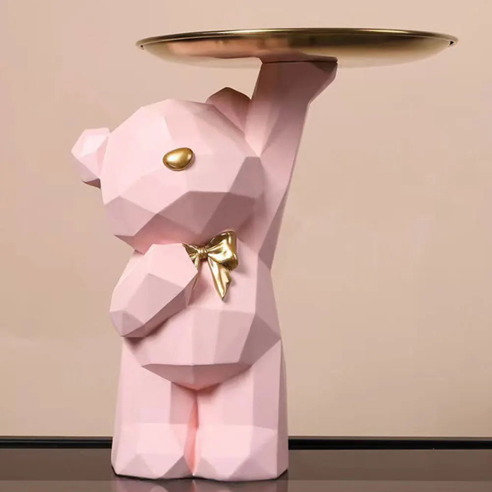 Geometric Bear Tray | Modern Storage Decor