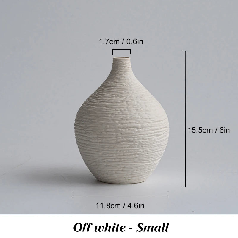 Havona Home Nordic Luxury Narrow Mouth Ceramic Vase — hero product photo on a plain background