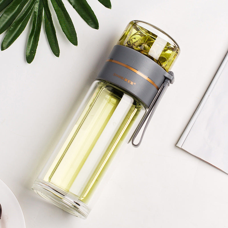 Havona Home Pure Glass Infusion Flask — close-up of the strainer detail