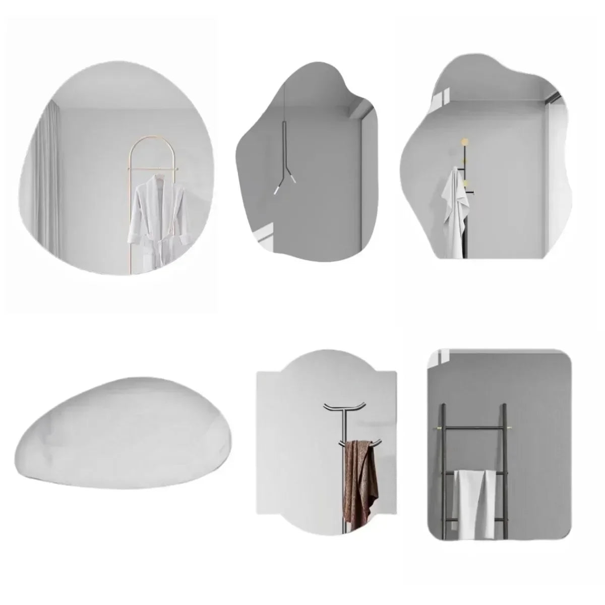 Havona Home Nordic Acrylic Accent Mirror — close-up texture detail