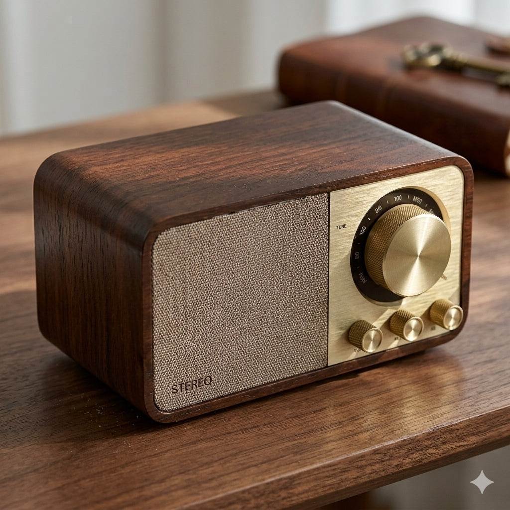 Havona Home Heritage Wooden Bluetooth Speaker — hero product photo on a plain background